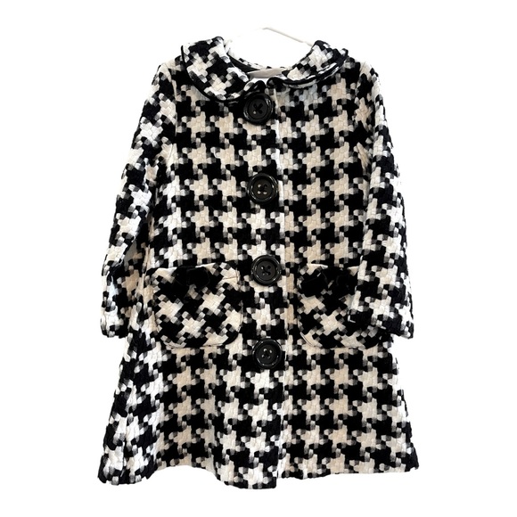 Bonnie Jean Other - Bonnie Jean Girls Black and White Pea Coat Jacket with Pockets